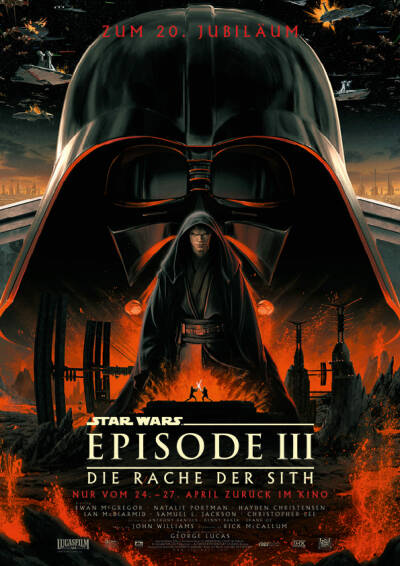 Filmplakat: 20. JAHRE JUBILÄUM - STAR WARS EPISODE III - DIE RACHE DER SITH