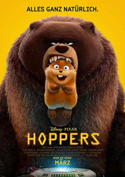 Filmplakat: HOPPERS 2D & 3D - AB DONNERSTAG 05.03.2026 NEU BEI UNS IM PROGAMM!