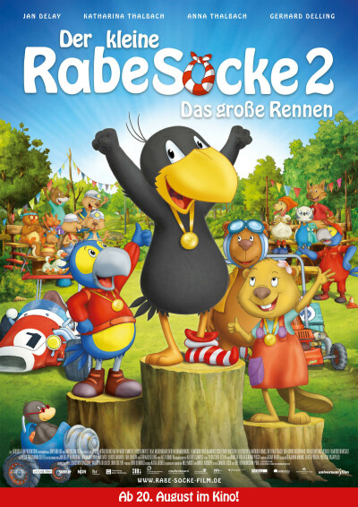 Filmplakat: MEIN ERSTER KINOBESUCH - DER KLEINE RABE SOCKE 2 - DAS GROSSE RENNEN