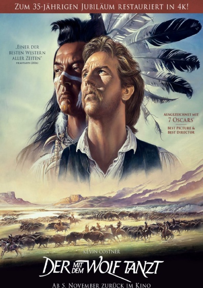Filmplakat Der mit dem Wolf tanzt - 35-jähriges Jubiläum