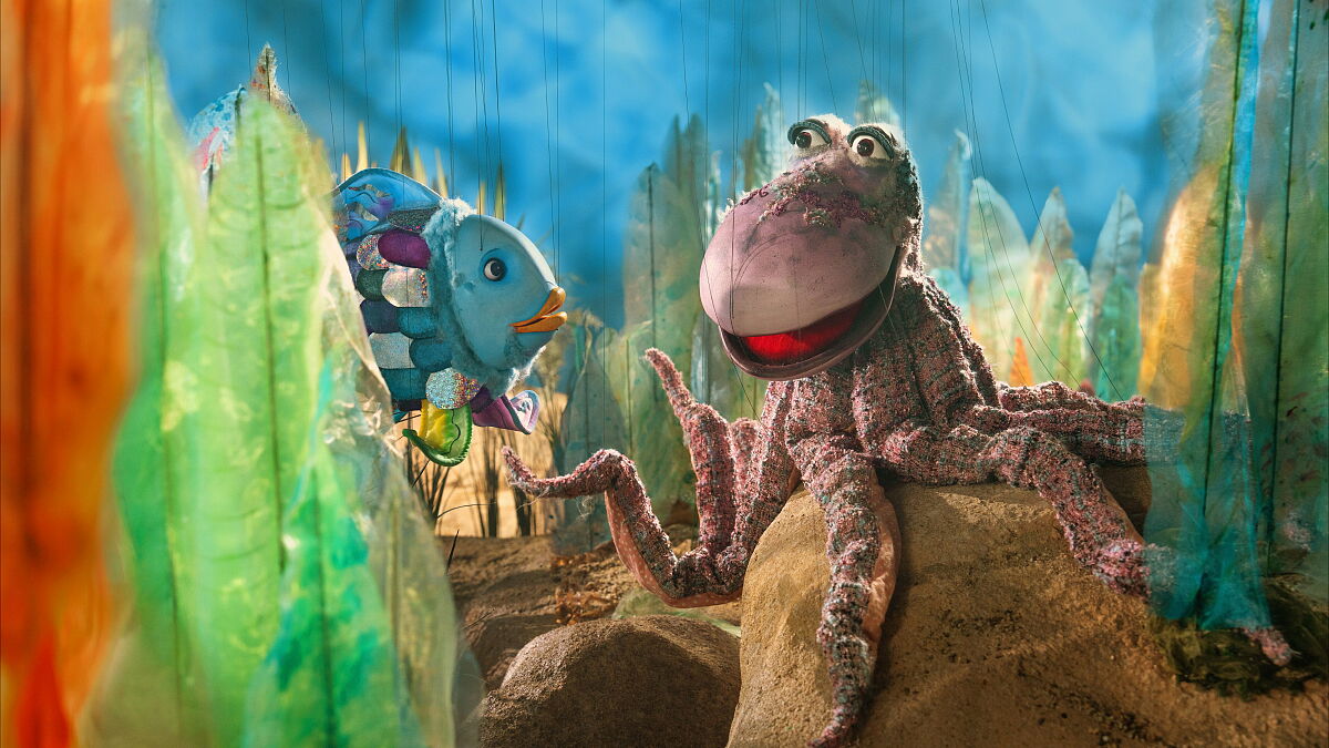 Szene aus Der Regenbogenfisch