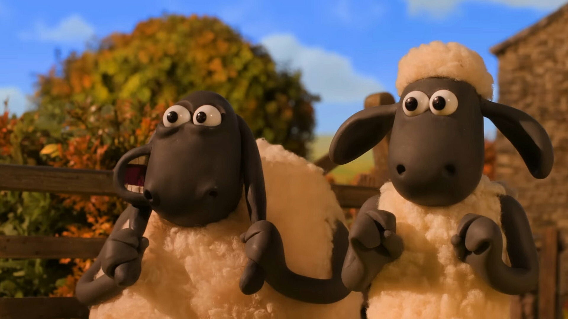 Szene aus Shaun das Schaf - Spuk im Kürbisfeld