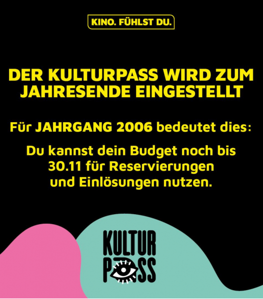Bild: ACHTUNG KULTUR PASS INHABER