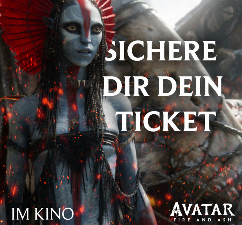 Bild: AVATAR FIRE AND ASH - AB 17. DEZEMBER. VORVERKAUF IST GESTARTET